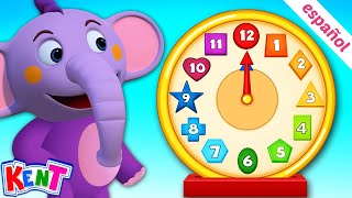 Kent el Elefante | Aprende Números con Reloj de Clasificación de Formas | Kent The Elephant