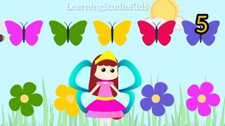 matching butterflies | kids animation | Learning colors | preschoolers | toddlers