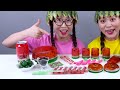 Food Voice controls chewing sound | Delicious and fun candy  | Water melon cap