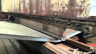 Bending of 80 mm sheet metal