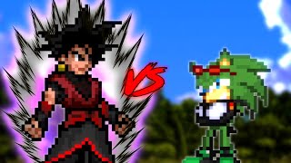 Xeno Goku Black vs Scourge the Hedgehog.