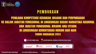 PENILAIAN KOMPETENSI KENAIKAN JENJANG DAN PERPINDAHAN KE DALAM JABATAN FUNGSIONAL DILINGKUNGAN BNN