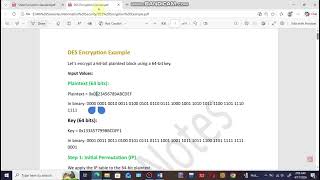 3.8- Initial Permutation | DES (Data Encryption Standard) Example