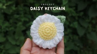 Crochet Daisy Keychain Tutorial