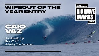 Caio Vaz at Cloudbreak - 2019 Wipeout of the Year Entry - WSL Big Wave Award