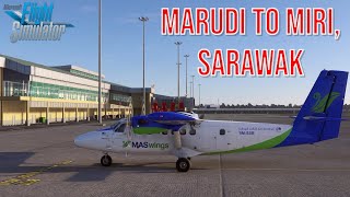 Twin Otter Maswings Marudi To Miri ,Sarawak | MFS Malaysia 2023