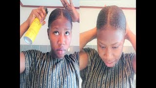 HOW TO: Got2b spray to do a sleek down your 4c hair | got2b spray sleek down | AMI FULLEST