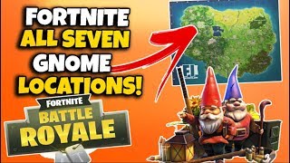 all 7 hidden new gnome locations spots on fortnite battle royale - fortnite battle royale chest locations