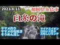 【白糸の滝】【福岡県糸島市】【ヤマメ釣り】【ヤマメの塩焼き】【そうめん流し】【マイナスイオン】