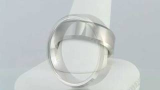 Beveled Edge Polished Tungsten Carbide Ring (8.0mm)