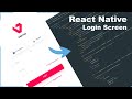 React Native LOGIN SCREEN UI Let's Code - Design To Code #1