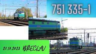 Bardotka 751 335-1 přijíždí od Hodonína do Břeclavi.😍28.10.2023