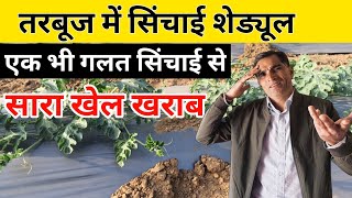 तरबूज में सिंचाई शेड्यूल | 🍉 Tarbooj Ki Kheti | Watermelon farming |