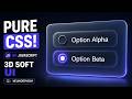 Pure CSS Neumorphic Radio Buttons (Soft UI Tutorial)