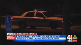 KCK murder suspect in police standoff