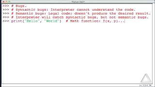 Unit 1 Video 2: Bugs