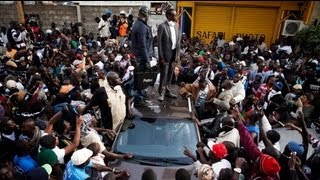 Senegal's N'Dour slightly hurt at election protest