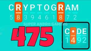 CRYPTOGRAM 475