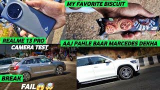 Cycle ka break fail 😱🤯 || Realme 13 pro camera test || muskil se biscuit mila 😂 #vlog #viralvideo