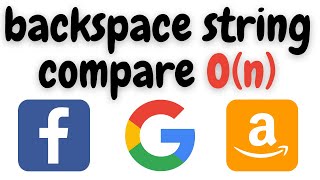 backspace string compare python |backspace string compare leetcode python| leetcode | interview ques