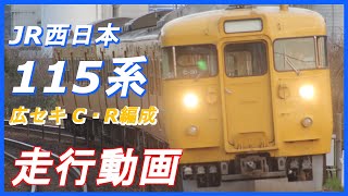 【個性豊かな広島国電】JR西日本115系 広セキ C・R編成 走行動画集