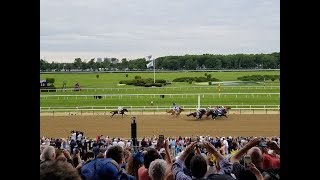 Belmont Stakes 2018 Justify Wins Triple Crown - Crowd Goes Wild
