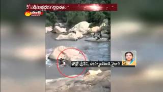 2 persons missed in sariya water falls in vishakapatnam district