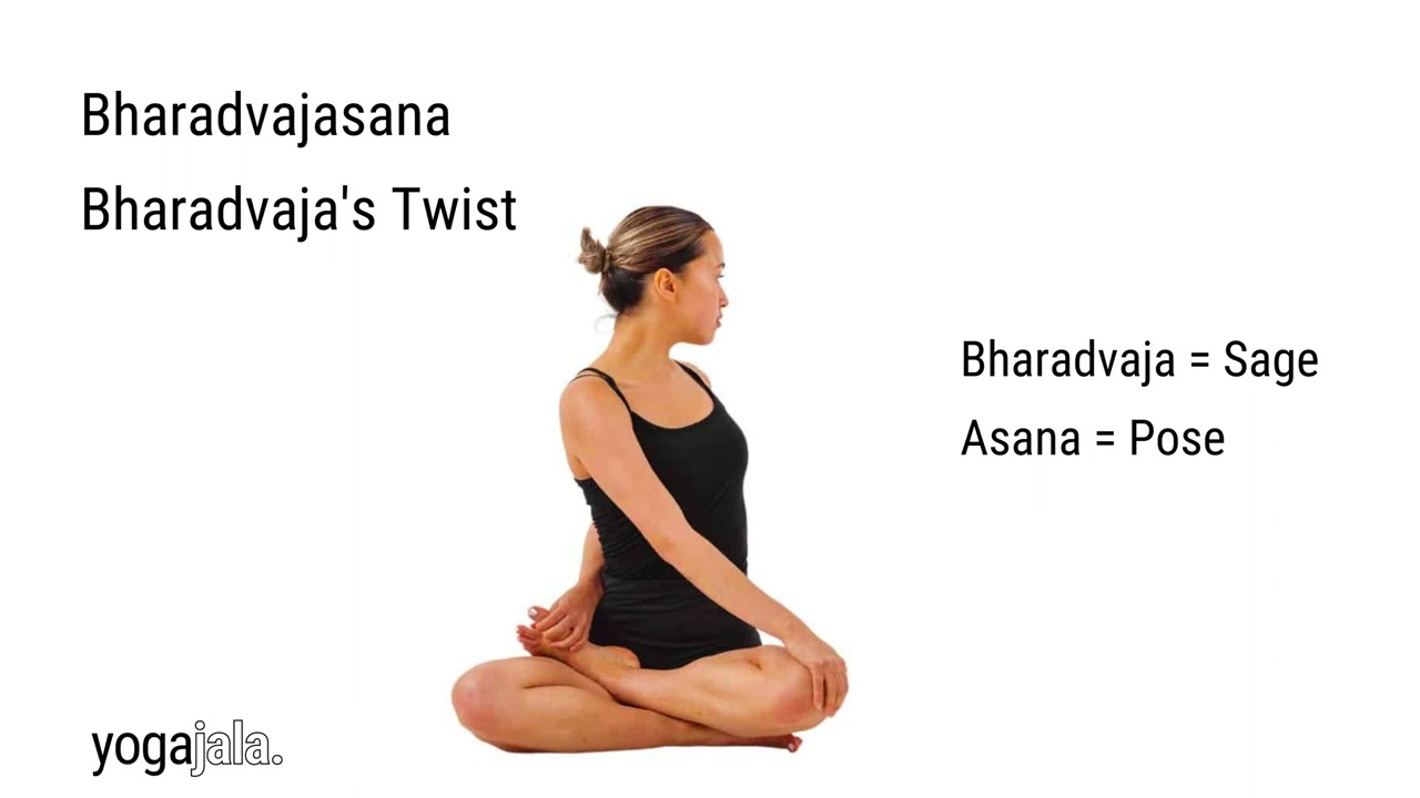 Bharadvaja’s Twist, Bharadvajasana, Sanskrit Pronunciation - YouTube