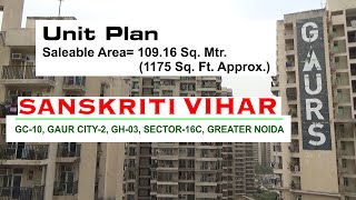 Gaur City 10th Avenue 1175 Sq.ft. | Sankiriti Vihar | Greater Noida West