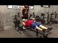 435 lb feet up paused bench