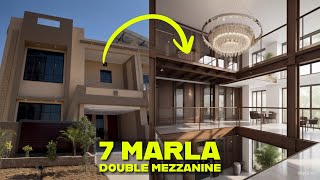 7 Marla double mezzanine 6 bedrooms luxury dream house for sale in bahria town Rawalpindi