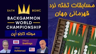 مسابقات تخته نرد قهرمانی جهان - مونته کارلو اُپن - Victor Ashkenazi 🇺🇸 vs 🇨🇷 Wilcox Snellings