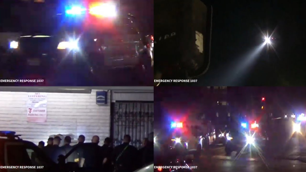 Lapd 4 Units Responding Code 3 To A 211 In Progress At 711 Youtube