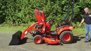 CS2210 \u0026 CS2510 Kioti Tractor w/ Loader \u0026 Mid Mower Walkthrough