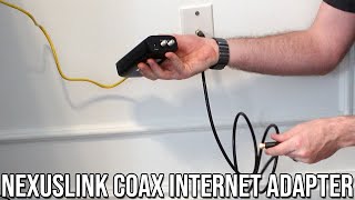 How to Set up Nexuslink Ethernet Over Coax Adapter