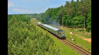 Zielona SM42-2324 z pociągiem retro i kształtowe tarcze ostrzegawcze! | 21.06.20