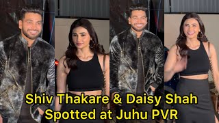 KKK13 Best Contestant Shiv Thakare & Daisy Shah Spotted at Juhu PVR😍❤️