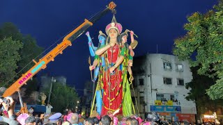 World's tallest DurgaMata||2022|| 45feet Gulab Srinivas Anna Gangaputra Grand Shoba Yatra