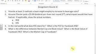 Round 3C Assignment preview