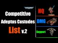 How to build a competitive Adeptus Custodes list in 10th Edition v.2 - Guide | NEW CODEX