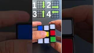 Four easy step to solve a rubik's cube 3x3 #cube (Only Works from a Solved State).