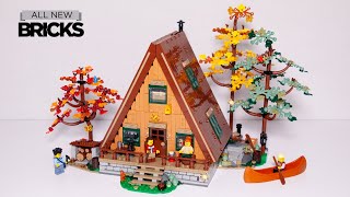 Lego Ideas 21338 A-Frame Cabin Speed Build