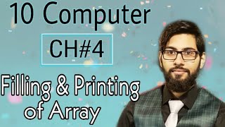 Filling and Printing of an Array | Array in GW BASIC | 10 class computer chapter 4