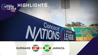 Concacaf Nations League 2022 Highlights | Surinam vs Jamaica