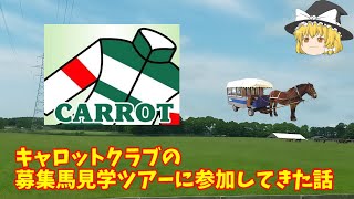 【キャロットクラブ】募集馬見学ツアーに行ってきた話【まちばしゃ】