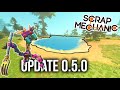 Scrap Mechanic New update! 0.5.0! Water, Bot Capsules, Bot Fights, New Main Menu and More!