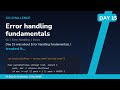 Error handling fundamentals - Day 15/90 Go Challenge