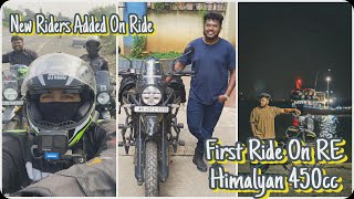 First Ride On RE Himalyan 450🎉😍🏍️Ride Pe New Members Add Ho Gaye❣️✨...#amarkadamvlog