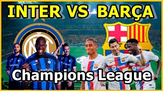 INTER DE MILAN VS FC BARCELONA - NARRACIÓN EN DIRECTO 🎙️  - CHAMPIONS LEAGUE - JORNADA 3