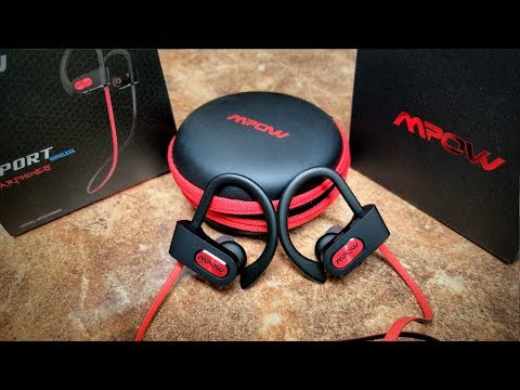 Mpow Sport Wireless Earphones Black and Red Edition